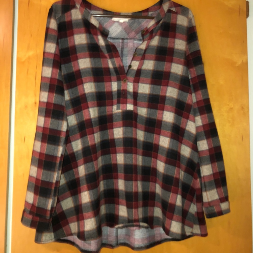 Plaid blouse